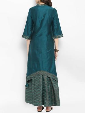 asymmetric tassels kurta - 15406198 - Standard Image - 3