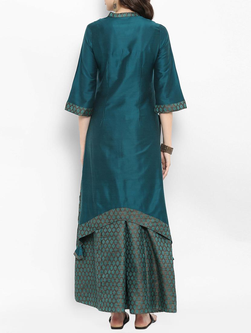 asymmetric tassels kurta - 15406198 - Zoom Image - 3