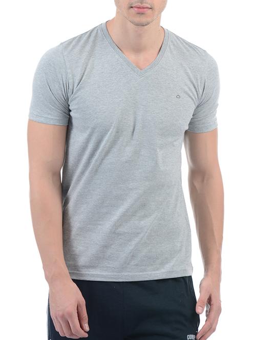 grey cotton blend t-shirt - 15406591 - Standard Image - 1