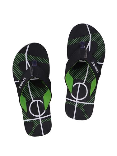black Leatherette toe separator flip flops - 15409991 - Very Small Image - 1