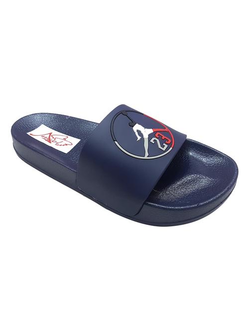 blue Rubber slip on flip flops - 15410059 - Standard Image - 1