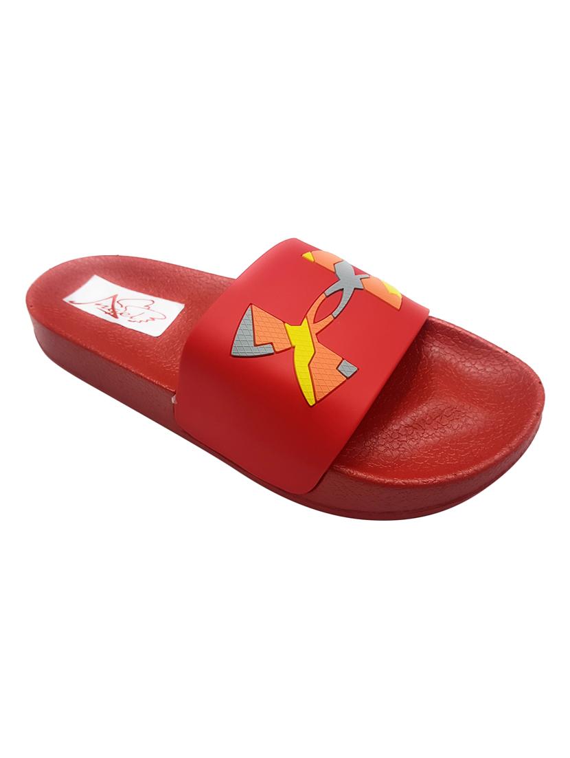 red Rubber slip on flip flops - 15410068 - Zoom Image - 1