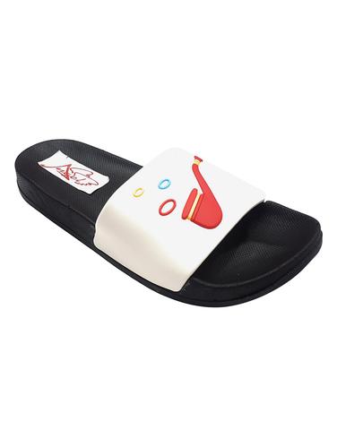 white Rubber slip on flip flops - 15410073 - Very Small Image - 1