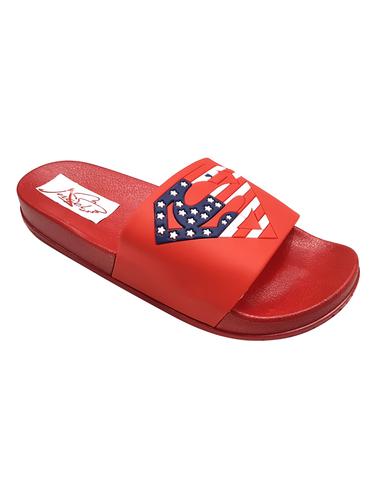 red Rubber slip on flip flops - 15410084 - Very Small Image - 1