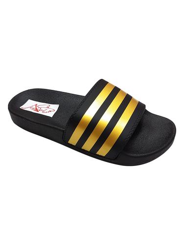black Rubber slip on flip flops - 15410088 - Very Small Image - 1