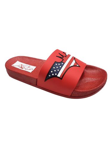 red Rubber slip on flip flops - 15410096 - Very Small Image - 1