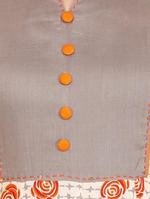anarkali printed kurta - 15410139 - Standard Image - 4