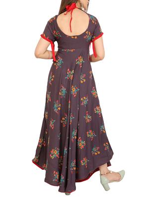 printed flared kurta - 15410140 - Standard Image - 3