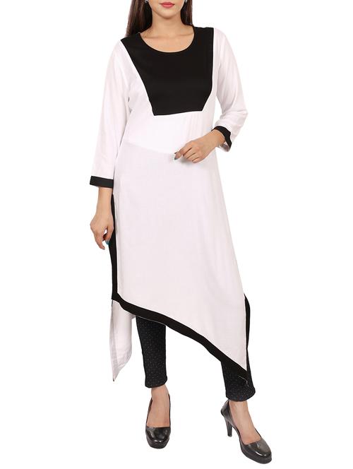 asymetric yoke kurta - 15410247 - Very Small Image - 1