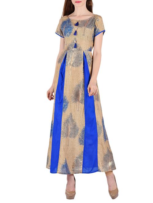 a-line tassels kurta - 15410264 - Standard Image - 1