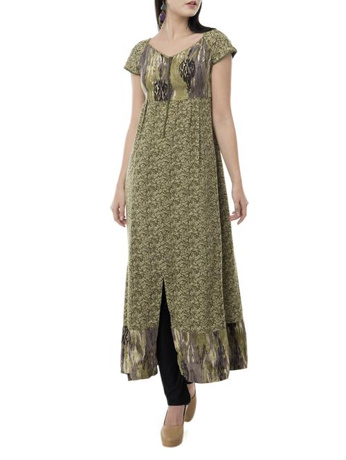 Straight printed kurta - 15410267 - Standard Image - 1