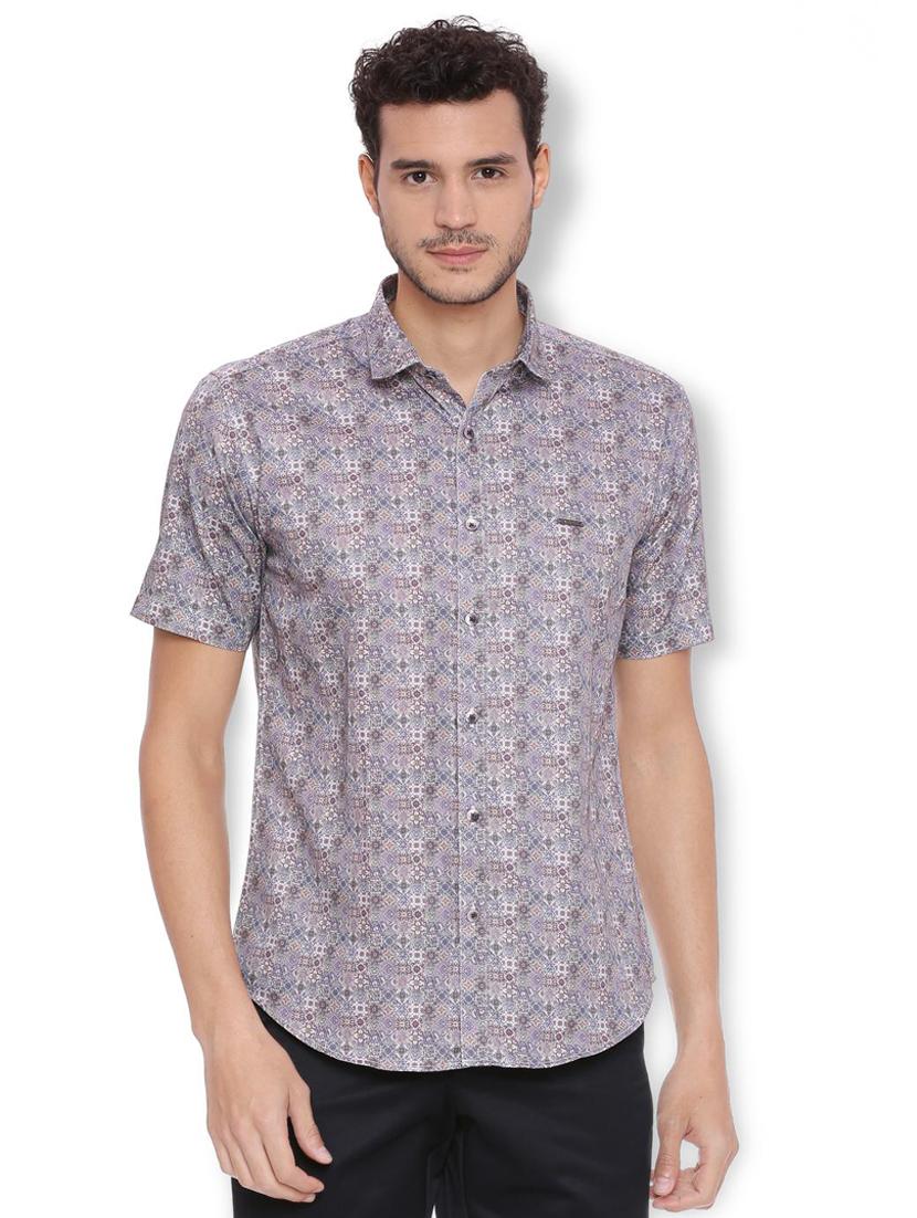 blue cotton casual shirt - 15410567 - Zoom Image - 1