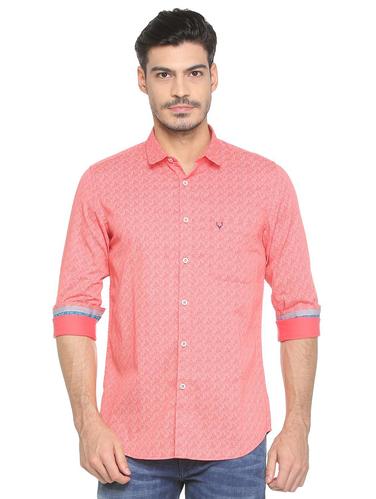pink cotton blend casual shirt - 15410587 - Very Small Image - 1