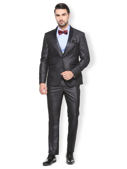 black polyester blend suit - 15410743 - Standard Image - 1