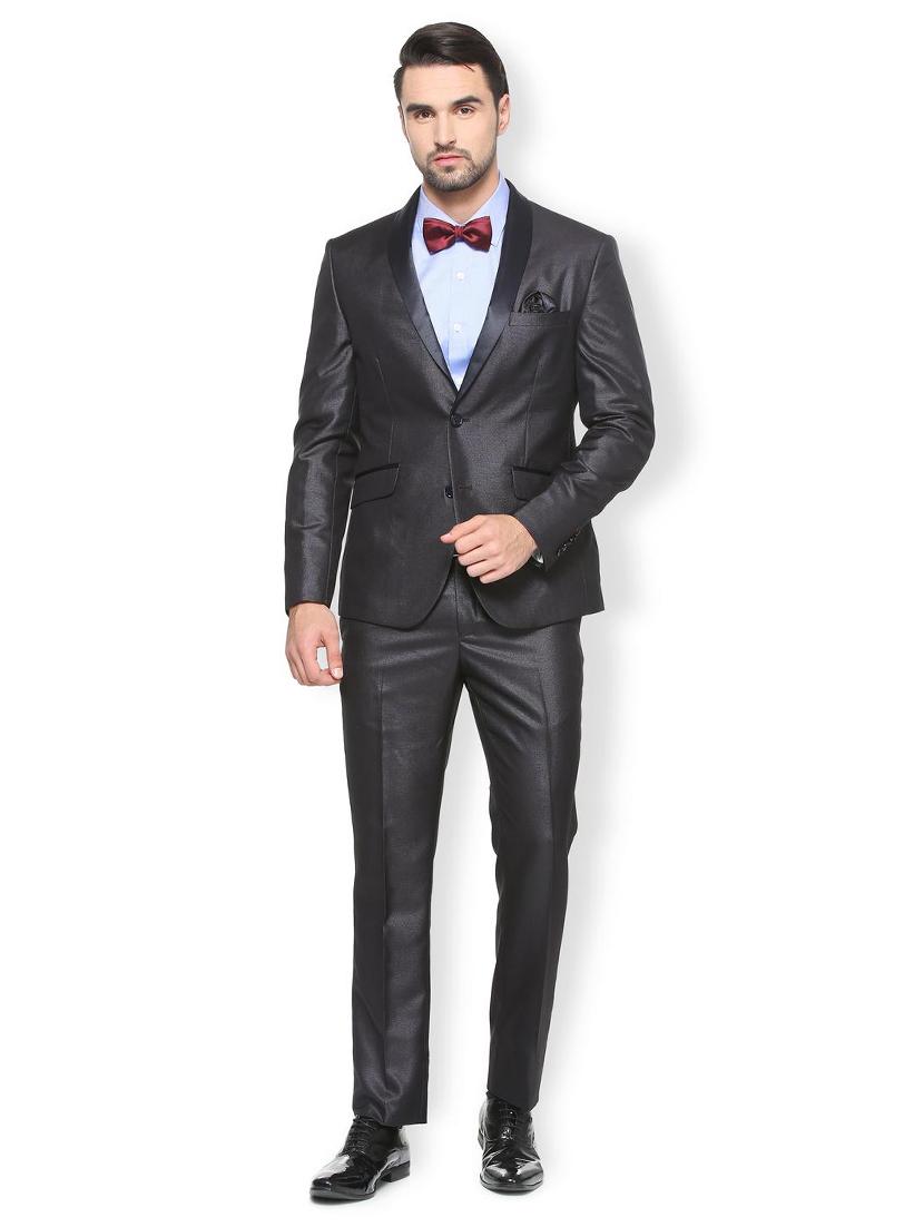 black polyester blend suit - 15410743 - Zoom Image - 1