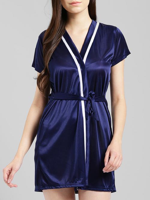 Side tie up sleepwear robe - 15410816 - Standard Image - 1