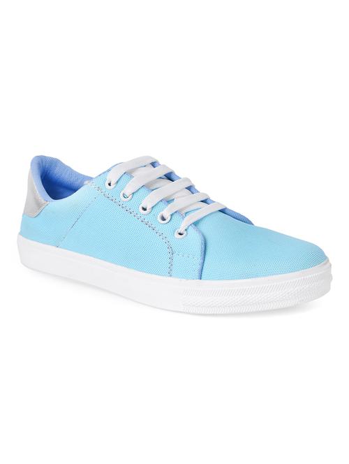 blue lace-up sneakers - 15411148 - Standard Image - 1