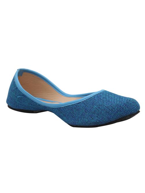 blue jute slip on ballerina - 15411235 - Standard Image - 1