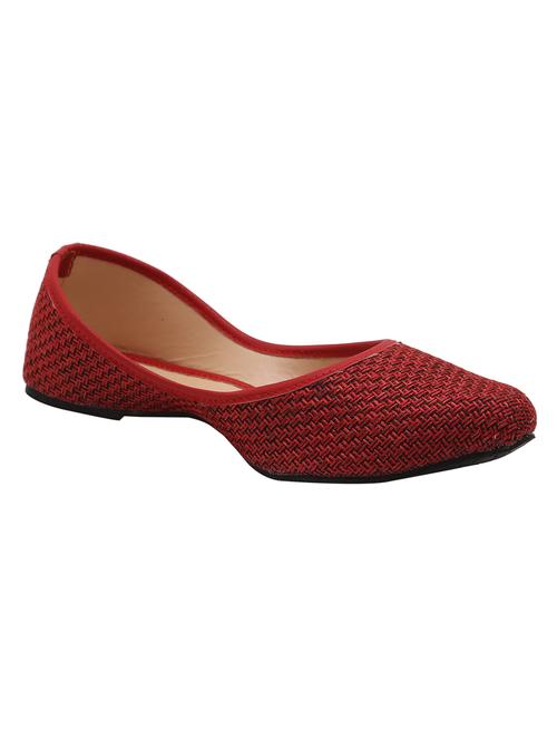 maroon jute slip on ballerina - 15411237 - Very Small Image - 1
