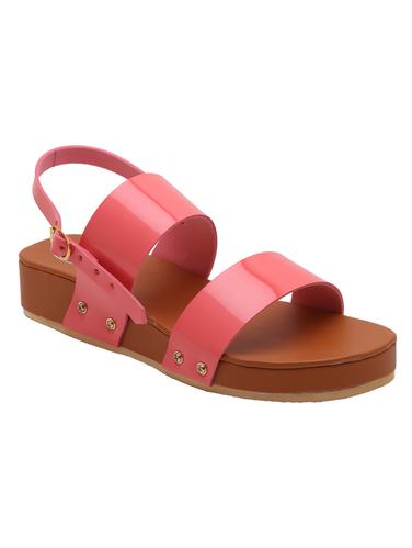 pink back strap wedges - 15411240 - Very Small Image - 1