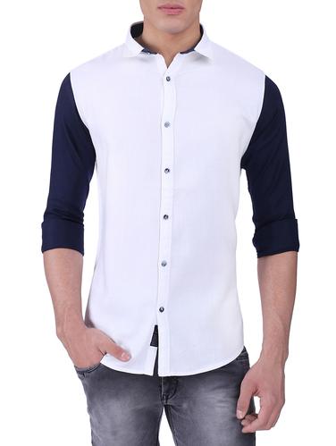 white cotton casual shirt - 15411413 - Very Small Image - 1