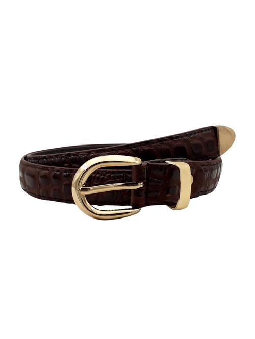 brown leatherette (pu belt - 15411503 - Standard Image - 1