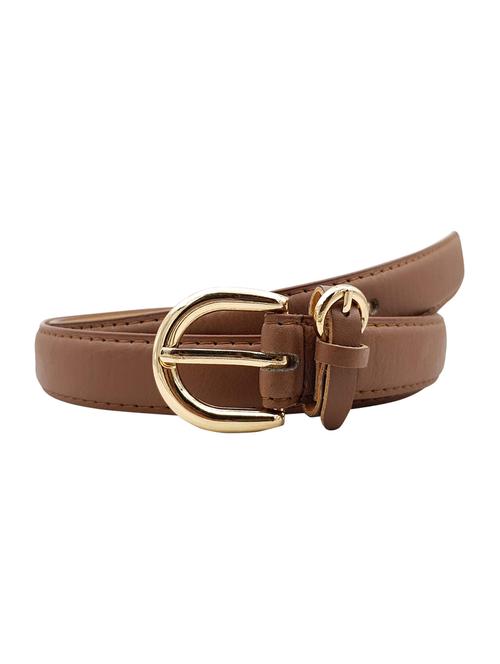 brown leatherette (pu belt - 15411506 - Standard Image - 1