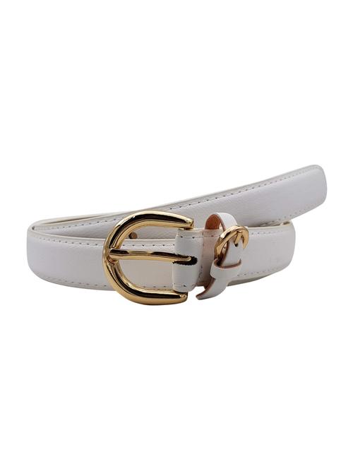 white leatherette (pu belt - 15411509 - Standard Image - 1