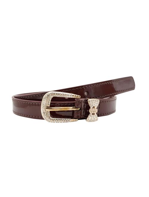 brown leatherette (pu belt - 15411512 - Standard Image - 1