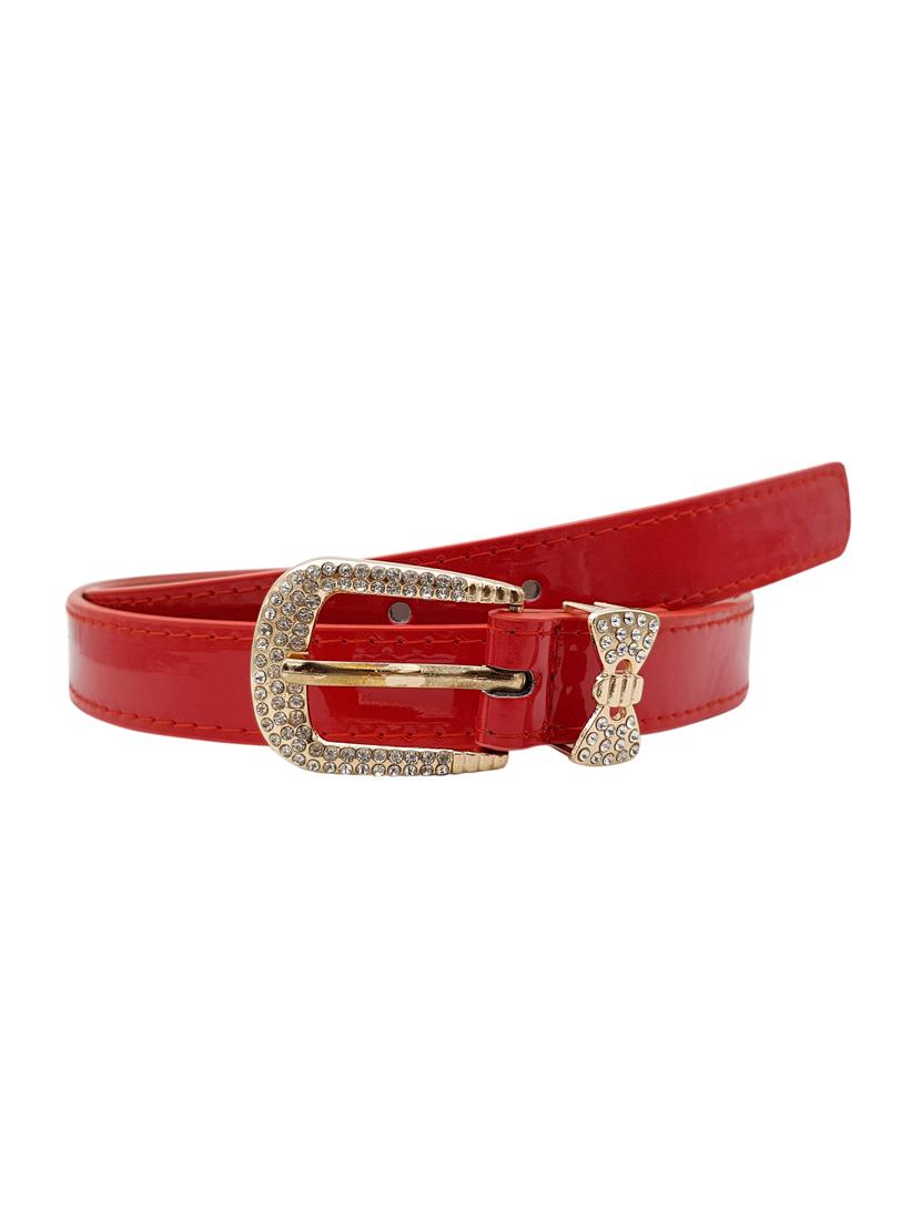red leatherette (pu belt - 15411515 - Zoom Image - 1