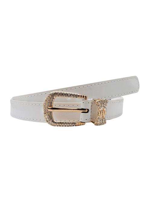 white leatherette (pu belt - 15411517 - Standard Image - 1