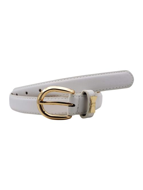white leatherette (pu belt - 15411521 - Standard Image - 1