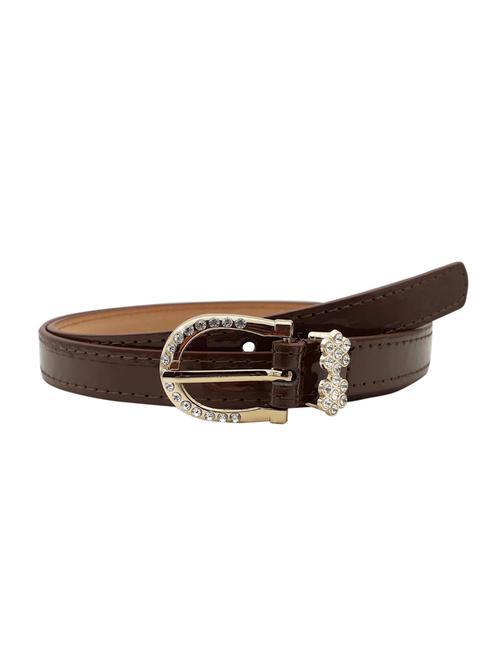 brown leatherette (pu belt - 15411539 - Standard Image - 1