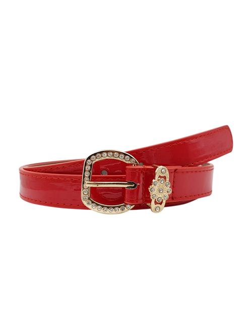 red leatherette (pu belt - 15411557 - Standard Image - 1