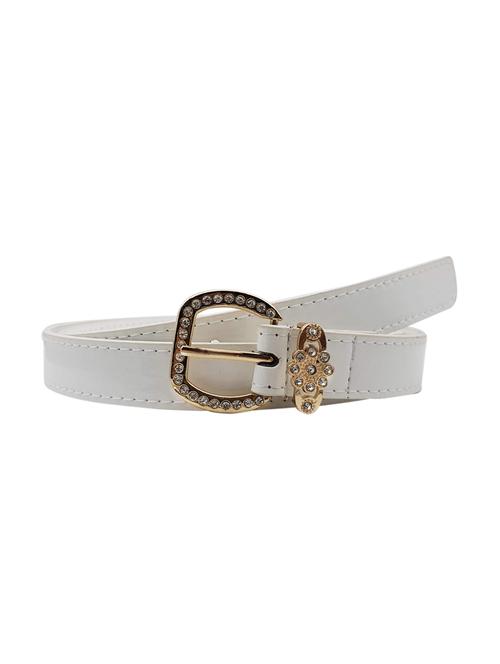 white leatherette (pu belt - 15411559 - Standard Image - 1