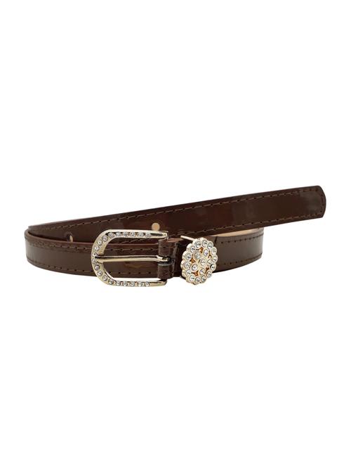 brown leatherette (pu belt - 15411562 - Standard Image - 1