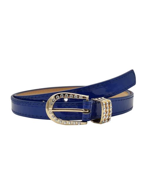 blue leatherette (pu belt - 15411580 - Standard Image - 1