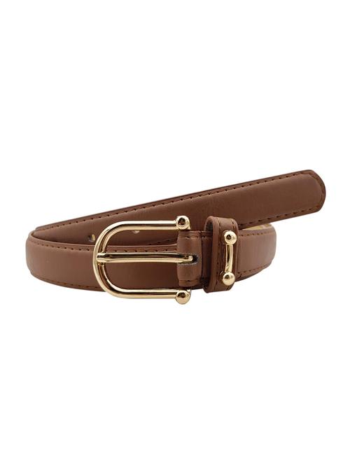 brown leatherette (pu belt - 15411587 - Standard Image - 1