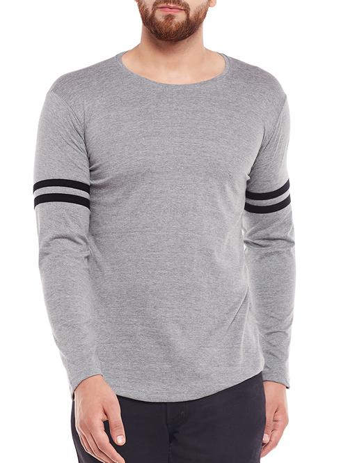 grey cotton t-shirt - 15411931 - Standard Image - 1