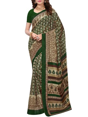 paisley printed bhagalpuri saree with blouse - 15412015 - Very Small Image - 1