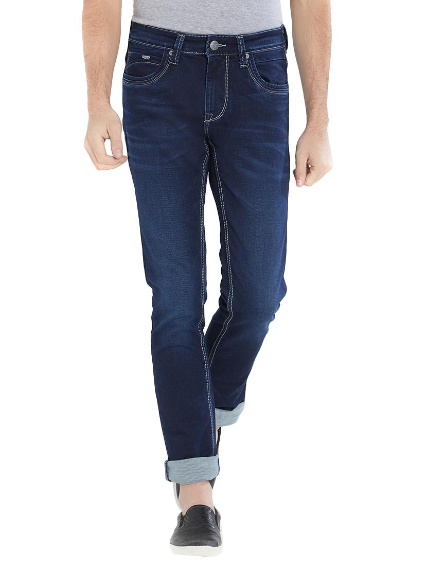 blue cotton washed jeans - 15412038 - Zoom Image - 1