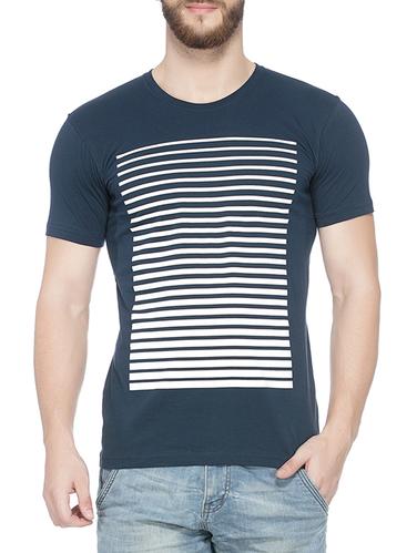 navy blue cotton t-shirt - 15412157 - Very Small Image - 1