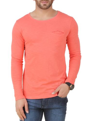 orange cotton pocket t-shirt - 15412158 - Very Small Image - 1