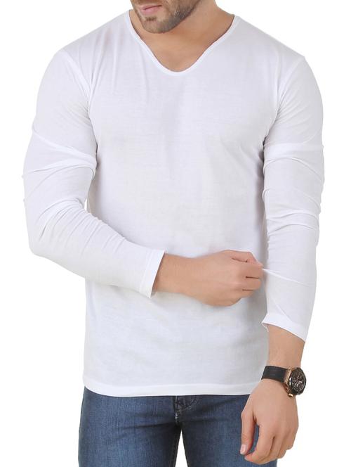 white cotton t-shirt - 15412174 - Standard Image - 1