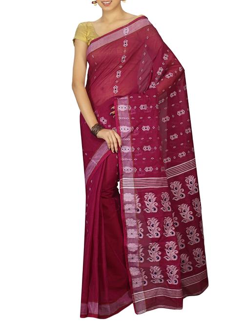 jacquard motif baluchari saree with blouse - 15412295 - Very Small Image - 1