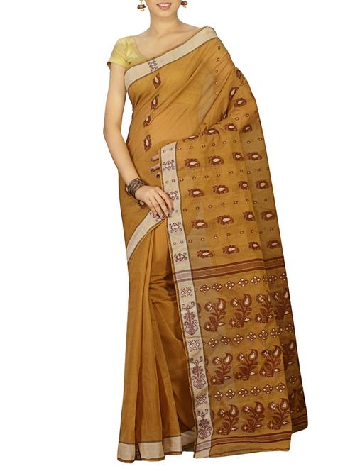 paisley jacquard motif baluchari saree with blouse - 15412300 - Very Small Image - 1