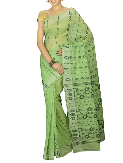 floral jacquard motif baluchari saree with blouse - 15412303 - Standard Image - 1