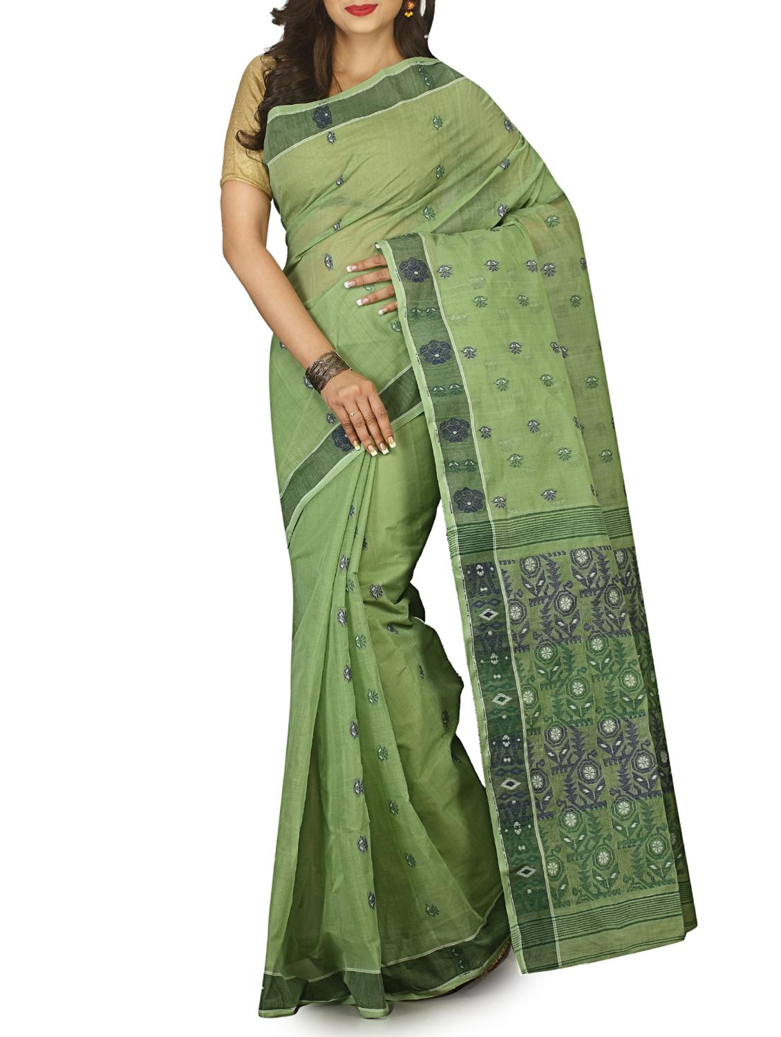 jacquard motif baluchari saree with blouse - 15412314 - Zoom Image - 1