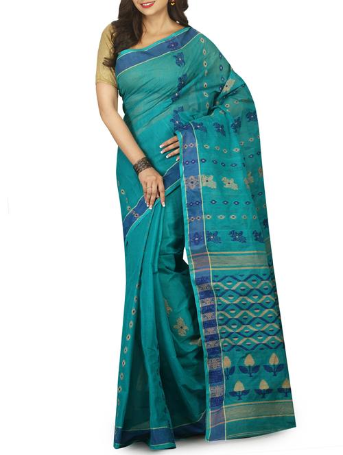 jacquard motif baluchari saree with blouse - 15412316 - Very Small Image - 1