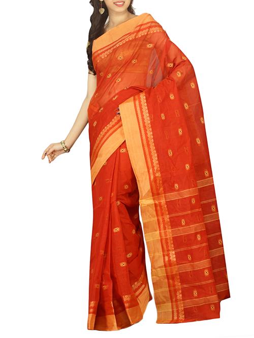 jacquard motif tant saree with blouse - 15412357 - Standard Image - 1